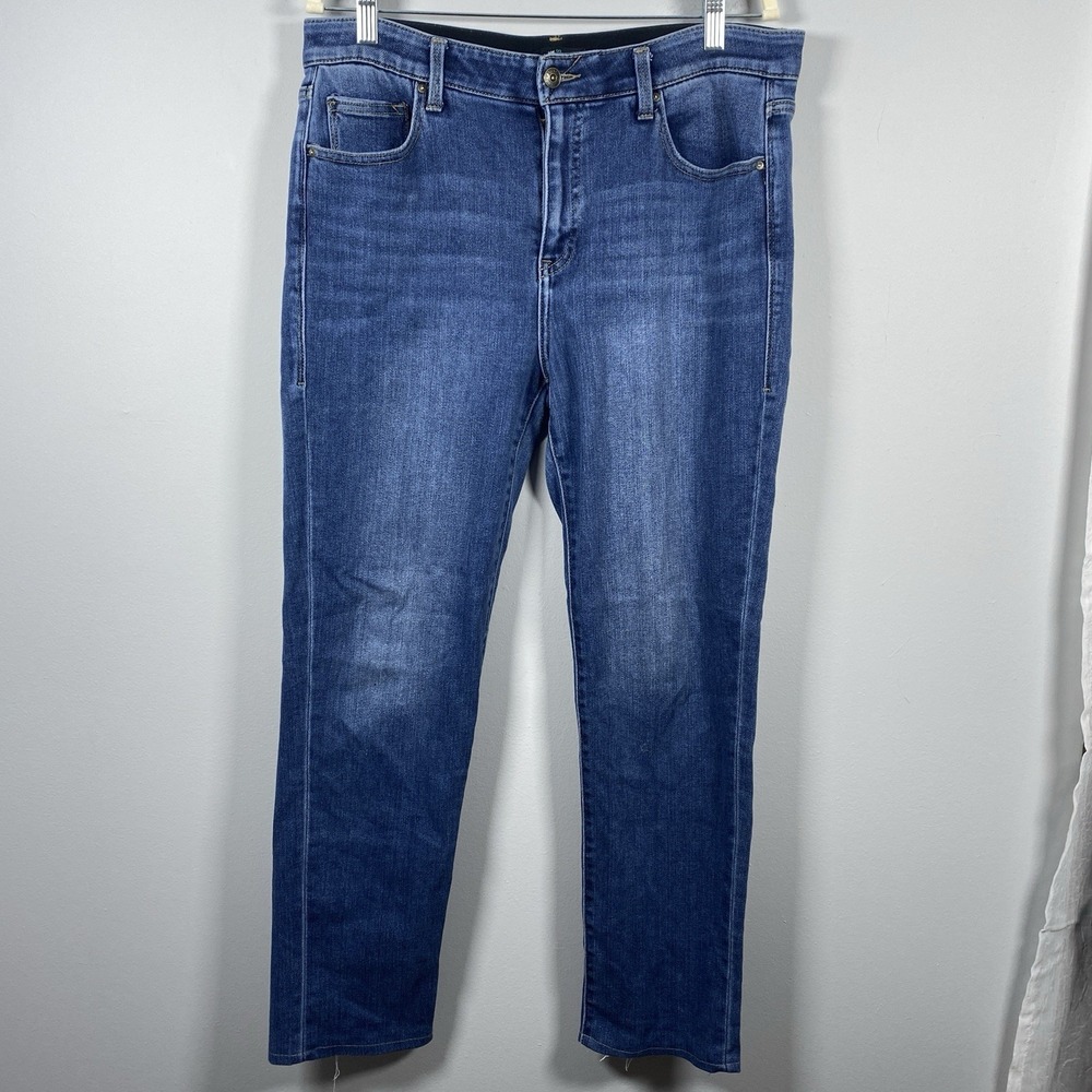 LuLaRoe Magic Waist Blue Jeans Women's Size‎ 30 Medium Wash Straight Leg